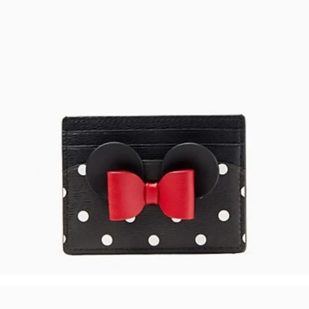 ❤️🔹️ Kate Spade🔹️ x Disney Minnie Mouse Bow Card Holder NWT!